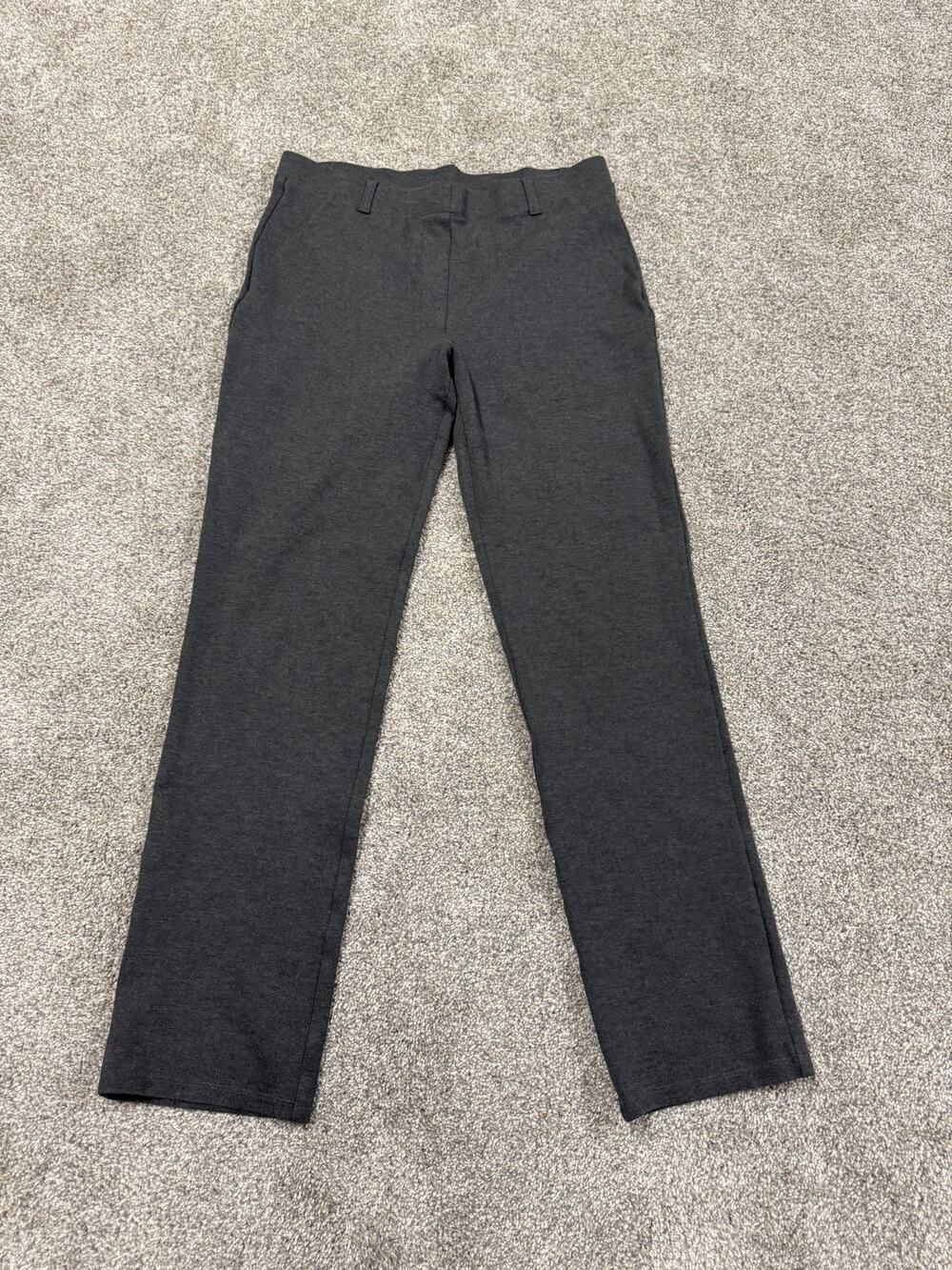 Quince Women's Dark Gray Straight Leg Dress Pants